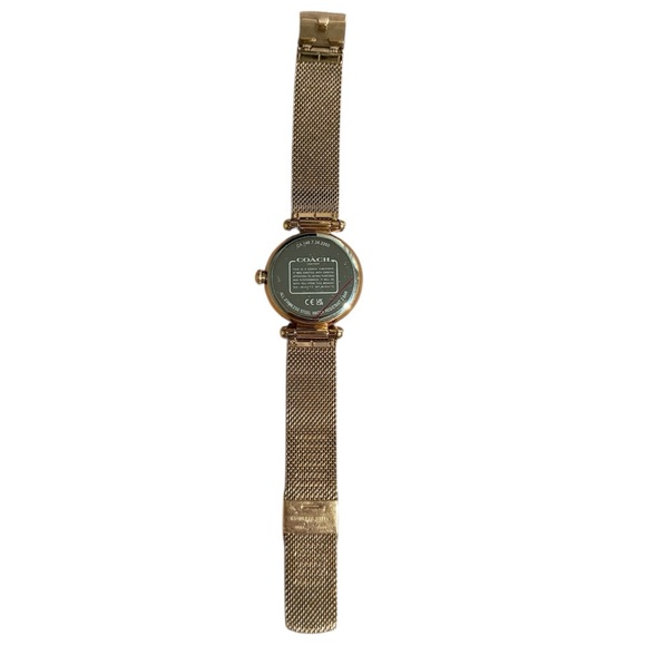 Authentic Coach Cary Rose Gold Mesh Band Watch main image 5
